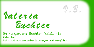 valeria buchter business card